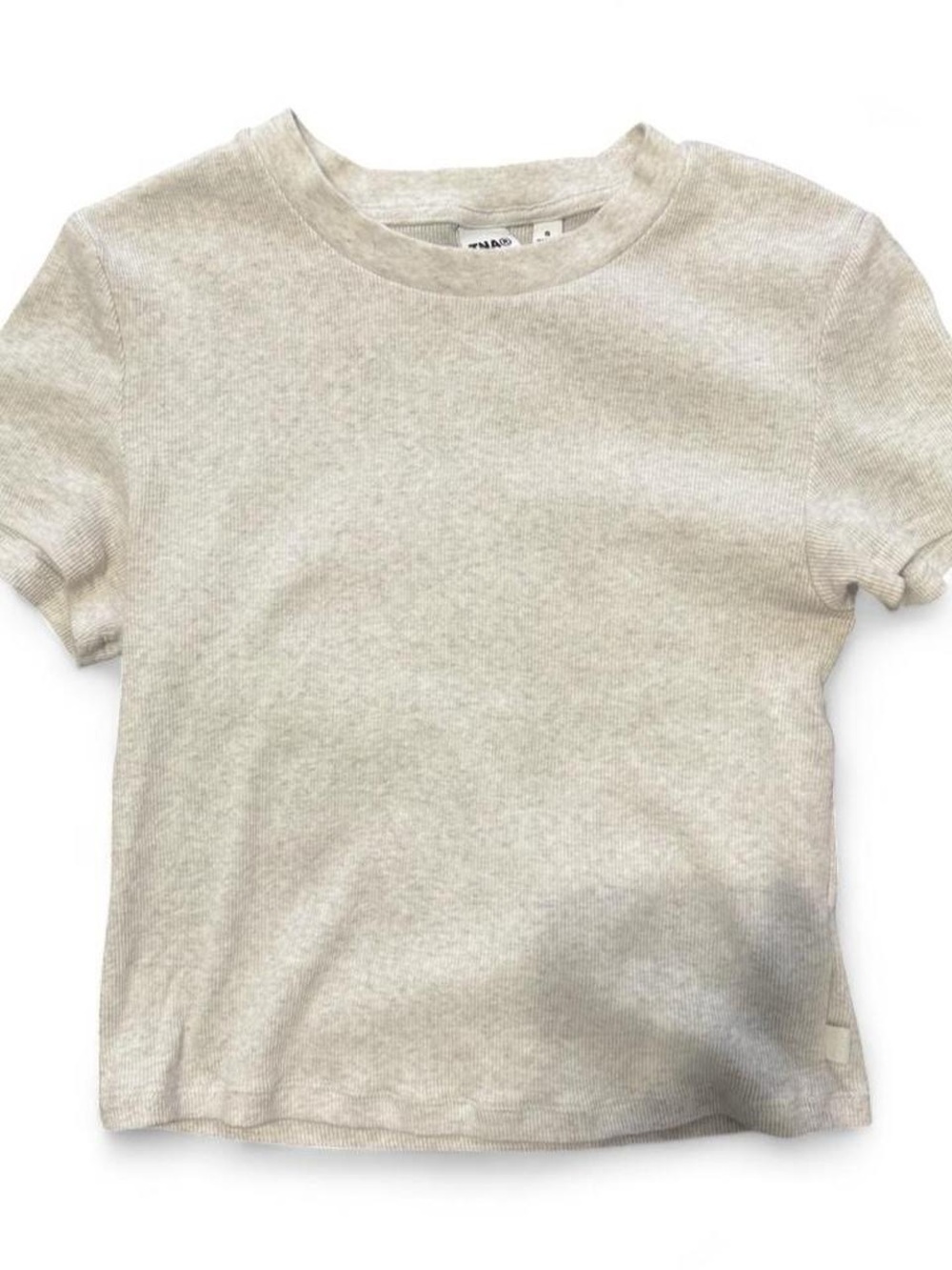 Aritzia TNA ribbed cropped top